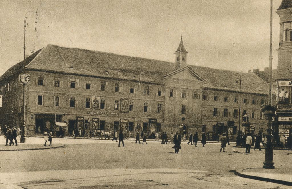 Bolnica Male Braće 1931. godine, pročelje, prije rušenja u veljači 1931. godine